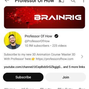 Professor Of How 3D Course By BrainRigStudios - The Course Gallery