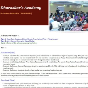 Sameer Dharaskar Gann Time Cycle And Price Action - The Course Gallery