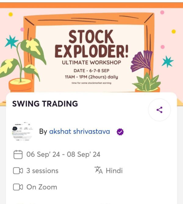 Stock Exploder Swing Trading Ultimate Workshop Sep 2024 - The Course Gallery