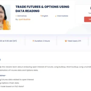 TRADE FUTURES & OPTIONS USING DATA READING – JYOTI BUDIA 2021 Course - The Course Gallery