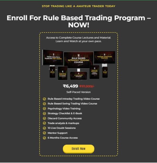 Trade With Sahil Rule Based Trading Course - The Course Gallery